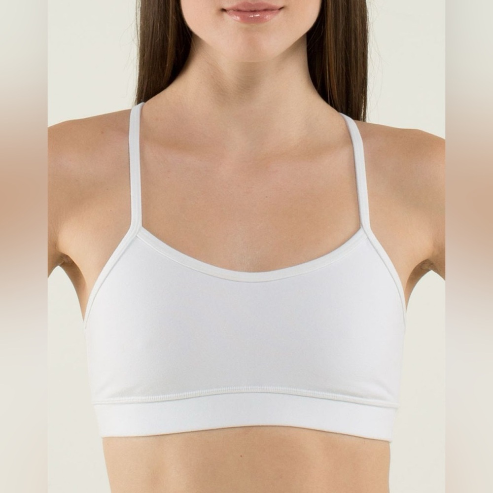 Lululemon Flow Y Bra IV White (First Release), Size 10